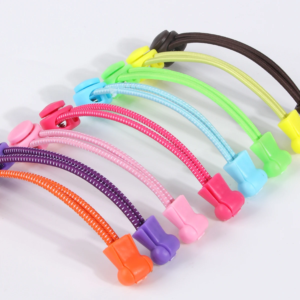 1 par de cordones sin atar, cordones redondos con cierre de resorte, cordones elásticos deportivos adecuados para todos los zapatos, cordones perezosos, accesorios para zapatos