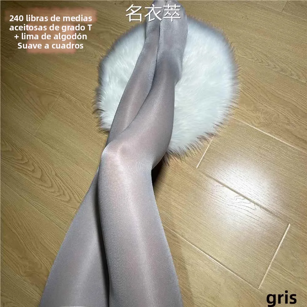 Medias Brillantes de Talla ande, Pantimedias Suaves para Escenario, Medias de Cuerpo Entero, Leggings Elásticos 50D, Medias...