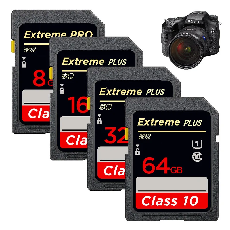 Tarjeta SD Clase 10 de alta velocidad, 8GB, 16GB, 32GB, 64GB, 128GB, 256GB, tarjeta de memoria sd SDA1HC SDA1XC Flash, memoria usb para cámara