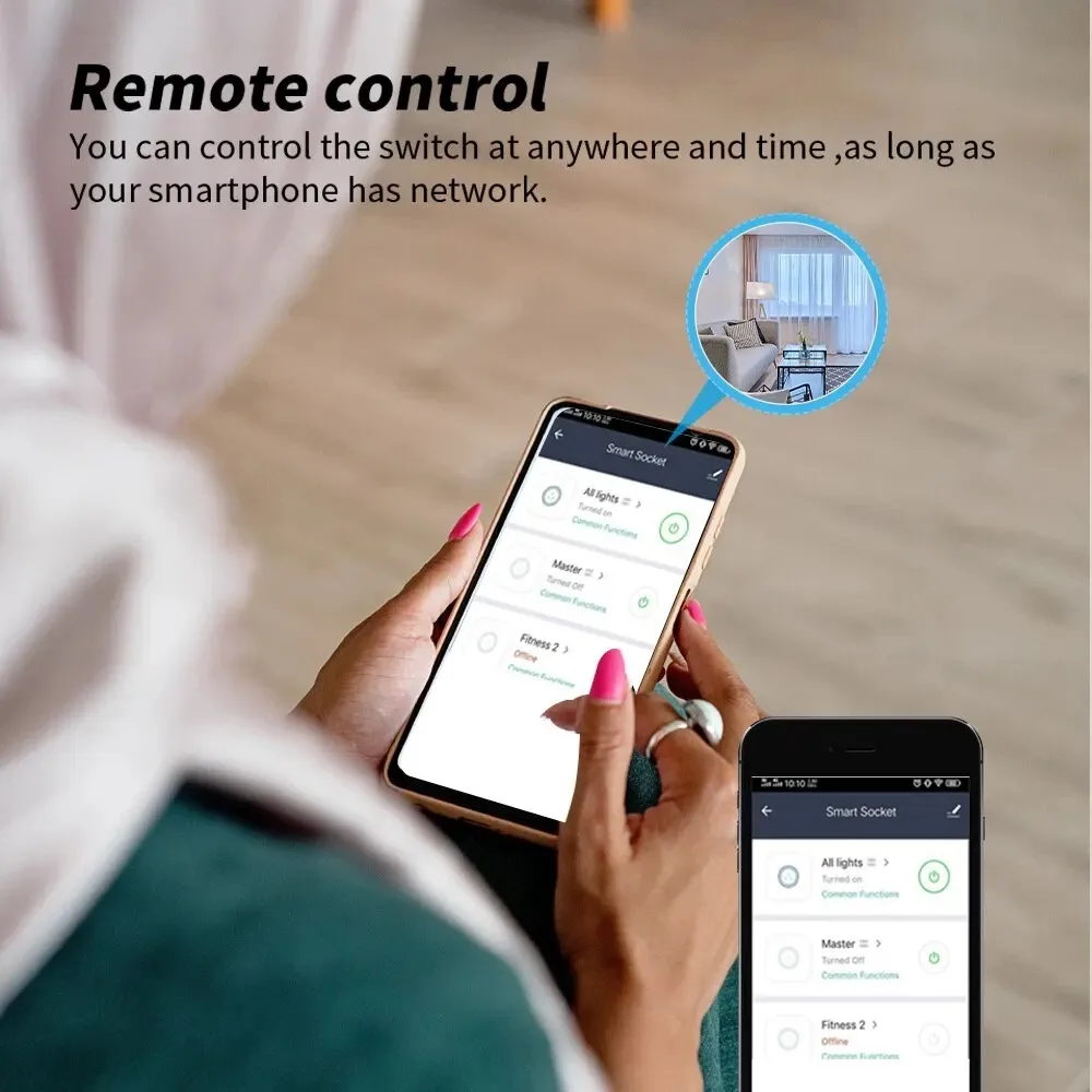 20a ue wifi tomada inteligente com tuya app tomada adaptador monitor de energia controle remoto sem fio app para google casa alexa