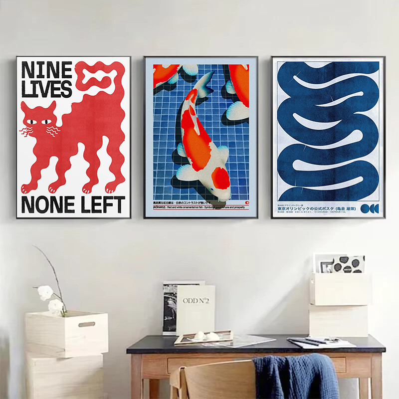 Japan Okinawa Reizen Groene Wilg Tree Canvas Poster Abstract Open Your Mind Wall Art Prints voor Moderne Woonkamer Home Decor