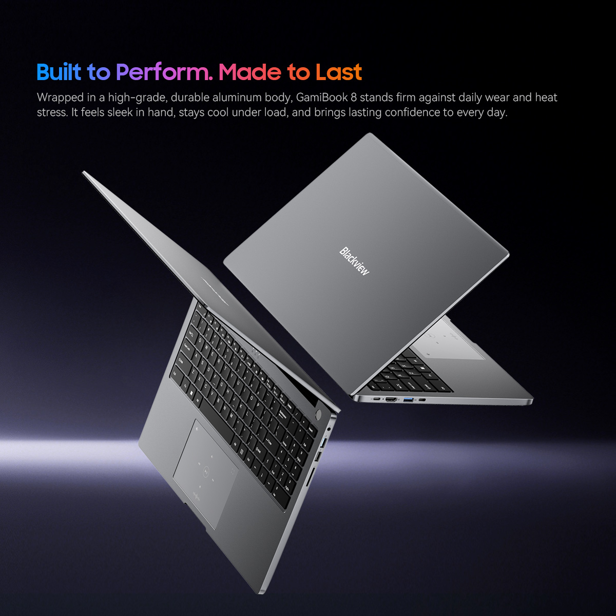 BLACKVIEW ‎GamiBook 8 Laptop AMD R7 7735HS 16" IPS 1902*1200 32GB DDR5 1TB SSD 57Wh Windows 11 Pro Verlicht Toetsenbord BT5.2 PC