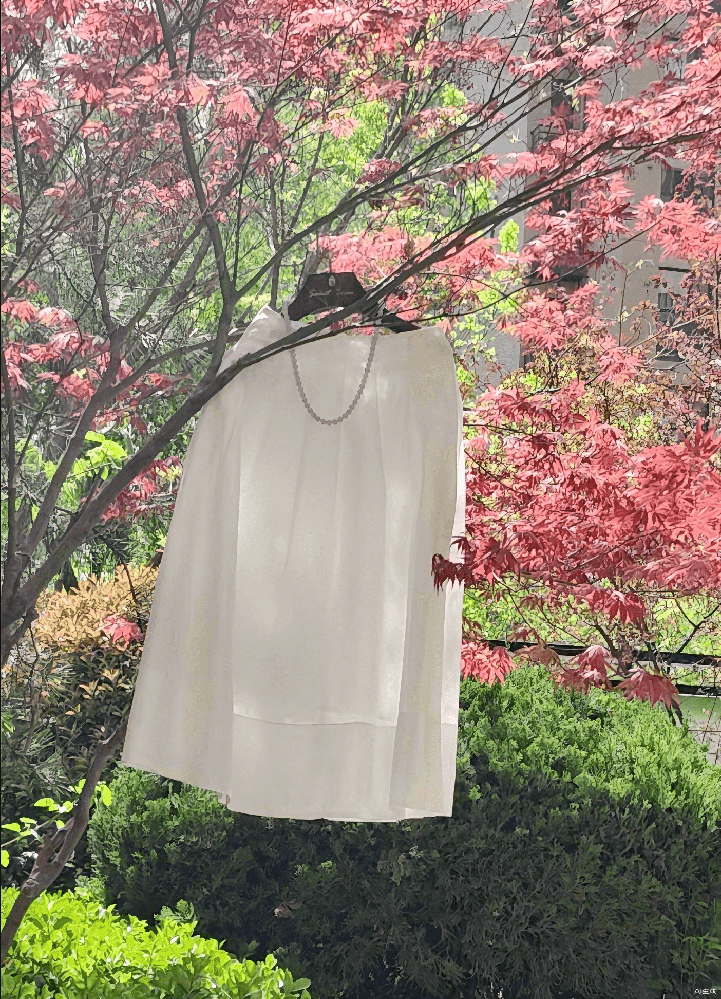 Franse elegante retro groene paraplurok, temperamentvolle slanke pluizige rok met hoge taille, halve damesrok