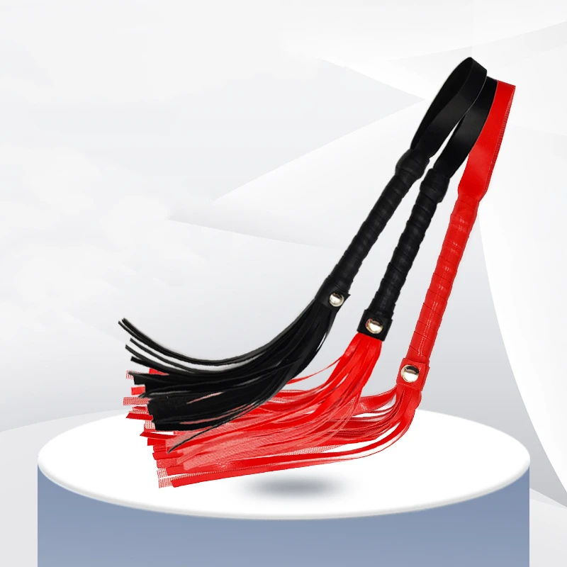 PU Leder Zuhälter Peitsche Racing Reiten Crop Party Flogger Handschellen Königin Schwarz Reiten Peitsche Ausrüstung