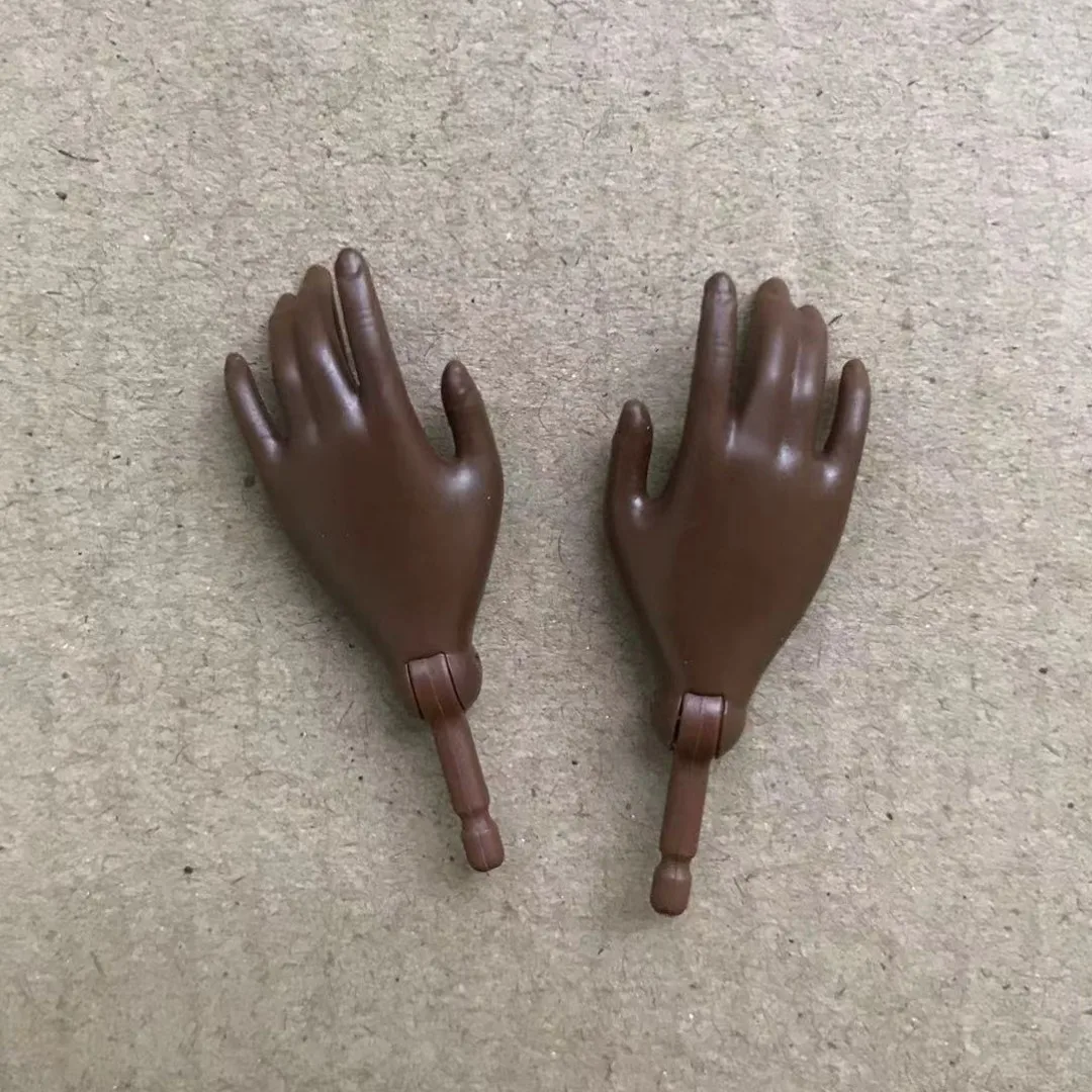 1/6 Puppe Ersatz Hände Ellenbogen Füße Schwarz Braun Weiß Beige Weiß Rosa Haut Puppe Teile Original Puppe Zubehör