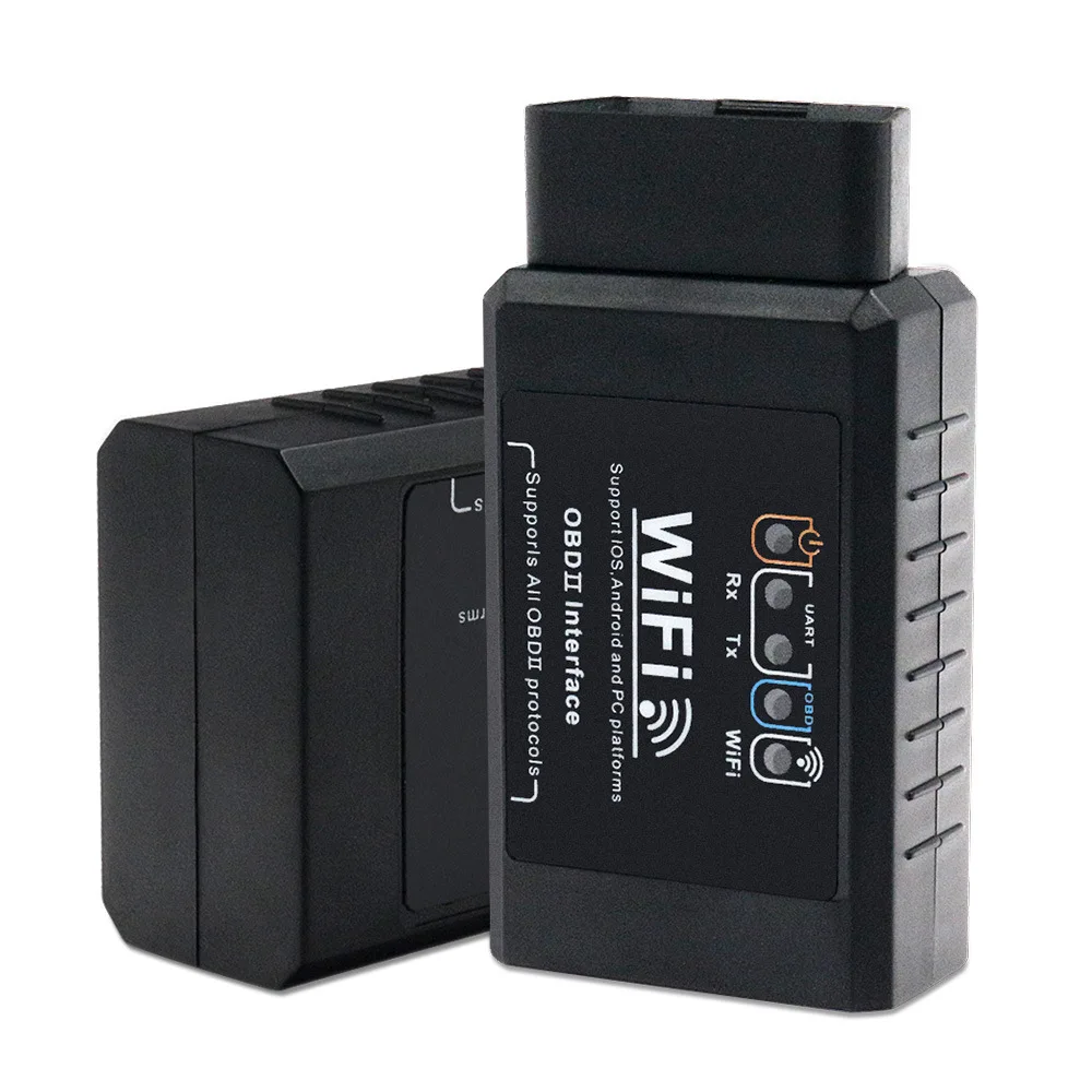 ELM327 WIFI V1.5 escáner OBD2 para coche herramienta de diagnóstico de luz del motor Detector de fallos de coche adecuado para iOS y Android