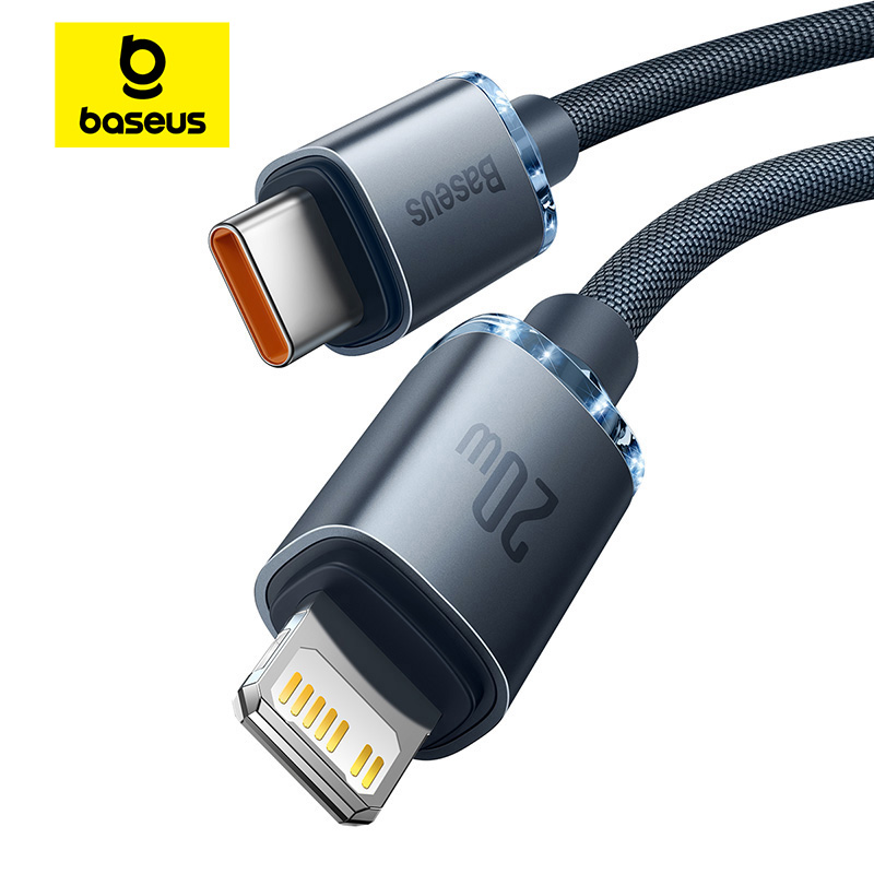 Baseus USB タイプ C PD 20W ケーブル iPhone 14 13 12 Pro X 8 用高速 USB C ケーブル iPhone 充電ケーブル USB タイプ C ケーブル ワイヤーコード