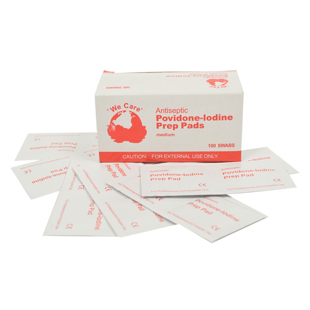 Антисептические тампоны Povidone Iodine, предварительно стерилизованная повязка на рану, одноразовые ватные диски для оказания первой помощи, наборы для хирургического ухода и экстренной помощи