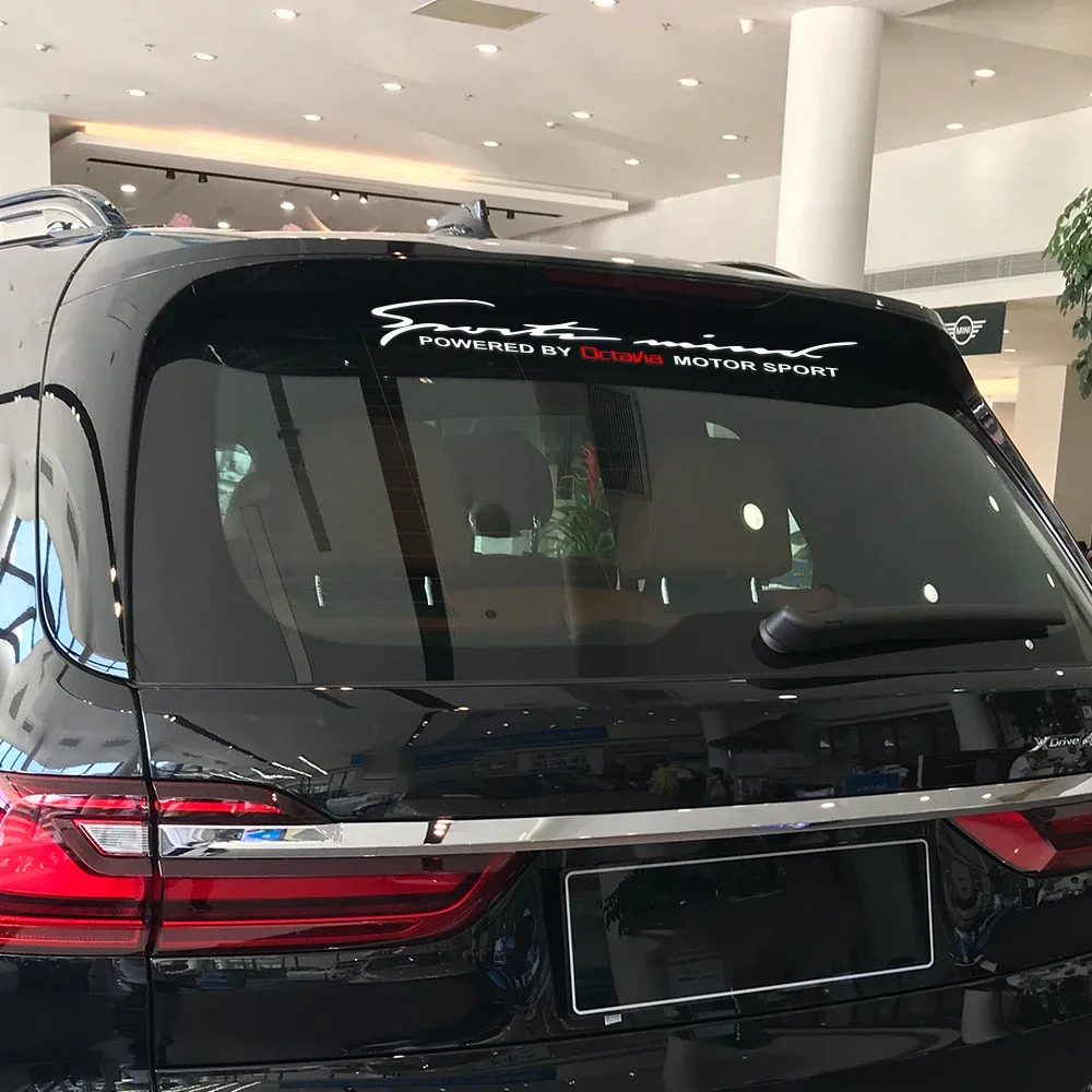 シュコダオクタヴィア車のステッカーフロントリアフロントガラストリムビニールデカール反射 PVC 装飾カースタイリングオートアクセサリー