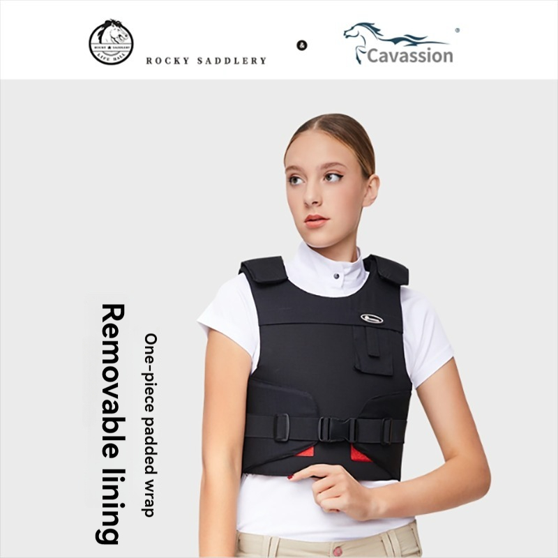Cavassion Equestrian Armor Männer Frauen Erwachsene verdickte Schutzweste Ritterausrüstung Einteiliges Design