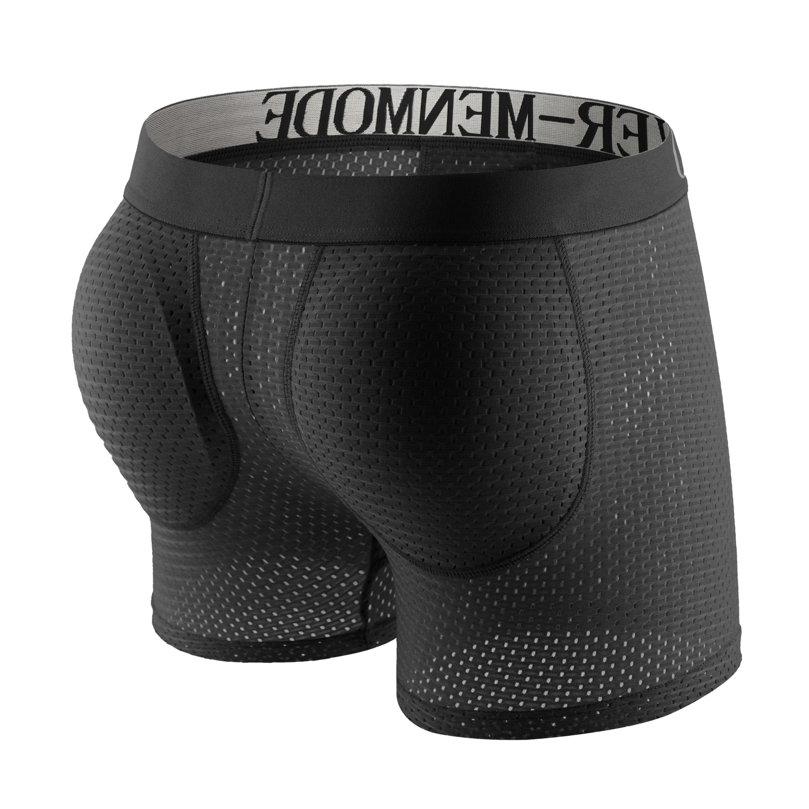CLEVER-MENMODE seksowna męska bielizna z wypełnieniem siatkowe bokserki pośladki Lifter powiększ tyłek Push Up Pad kalesony sakiewka na penisa majtki