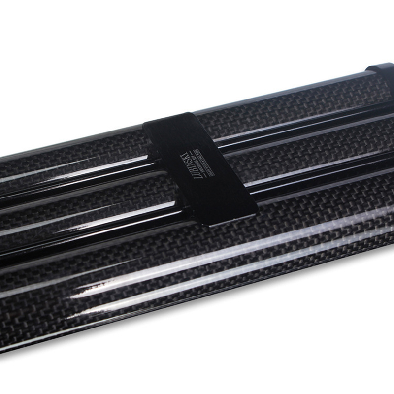 Kotak Cerutu Serat Karbon Hitam Humidor Travel Portabel 3 Tabung Kotak Cerutu dengan Perlengkapan Tempat Penyimpanan Cerutu Humidor Cerutu