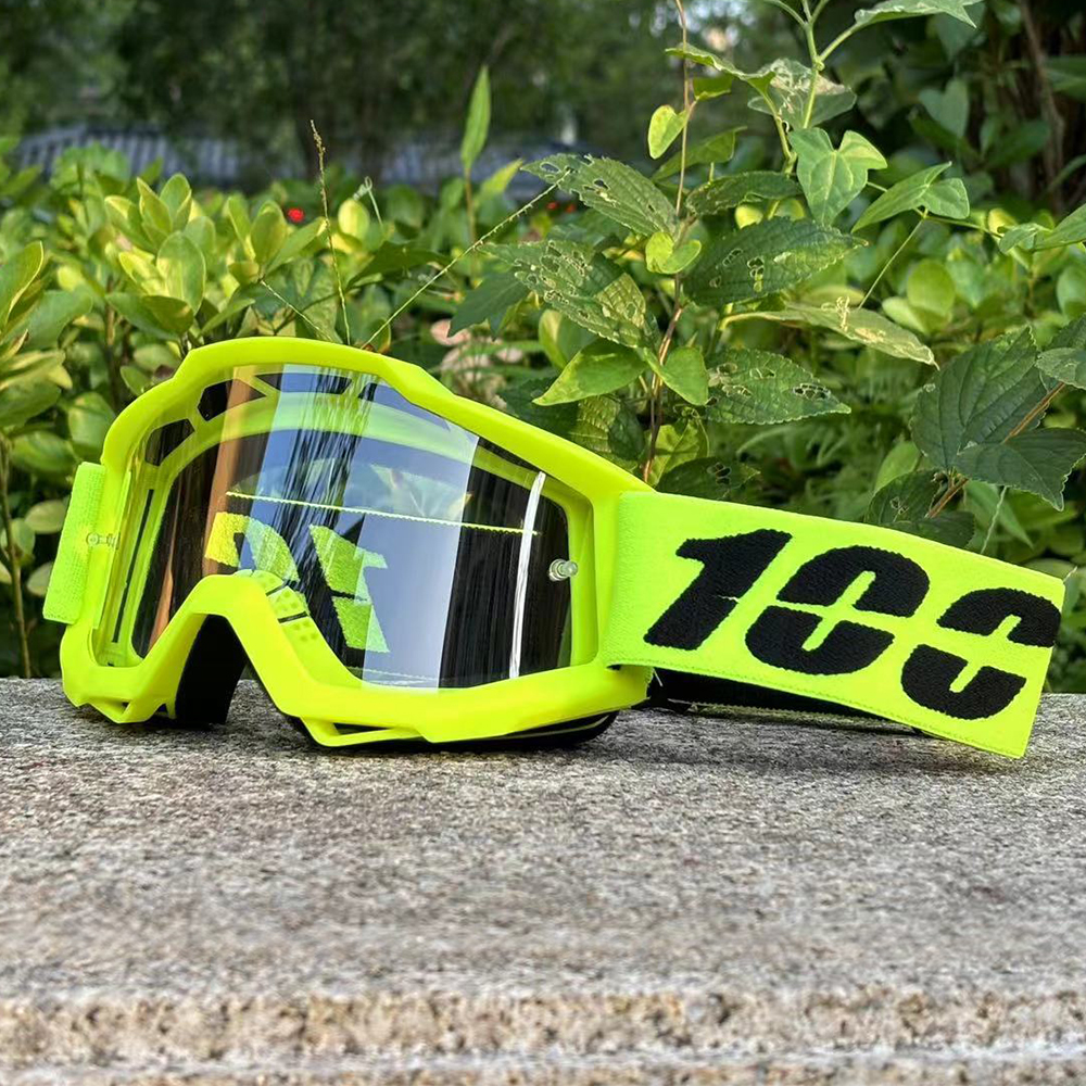 Gafas de Motocross para motocicleta, casco todoterreno MX, Dirt Bike, ATV, esquí, deportes al aire libre, Scooter de vidrio, máscara de gafas, 100