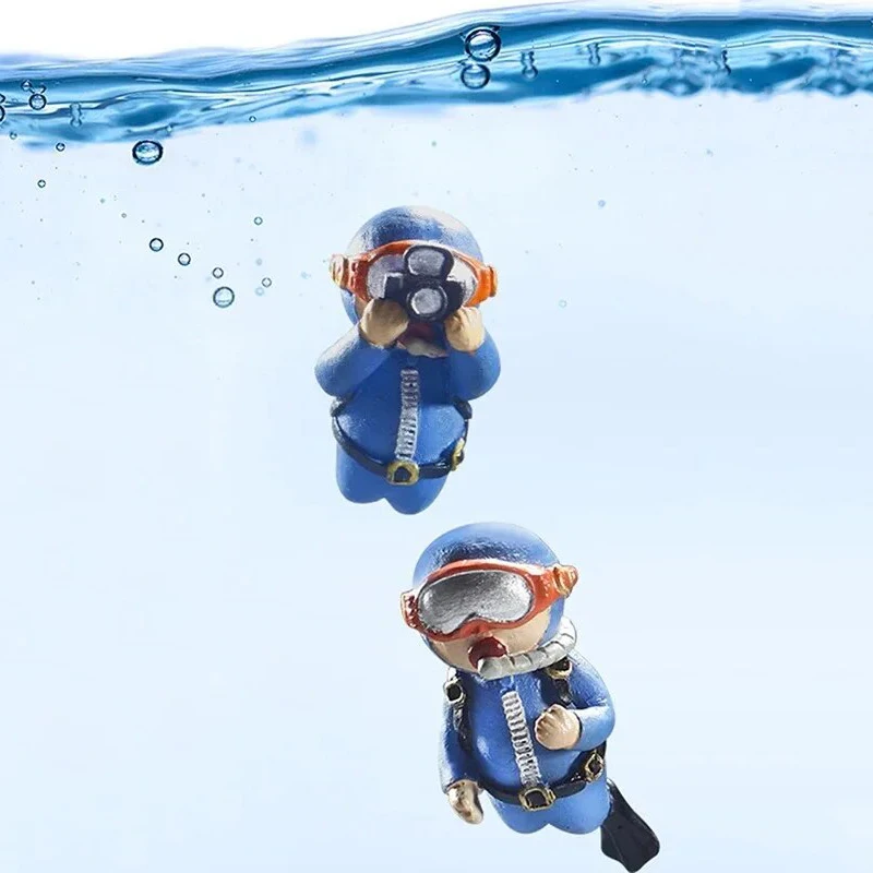 Floating Diver Aquarium Ornament - Realistic Submarine Diver Decoration for Fish Tank, Adds Fun & Style to Your Aquatic Setup