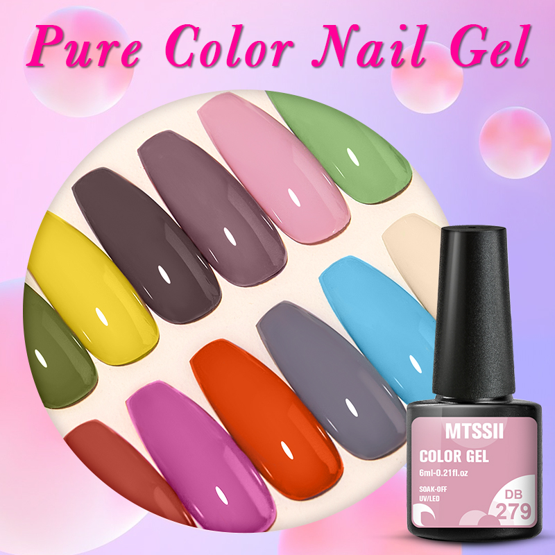 Mtssii-esmalte en Gel para uñas, barniz semipermanente para manicura, UV, LED, 240 colores, 6ml