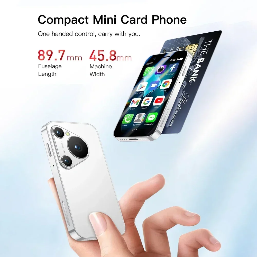 Estreno mundial SOYES P70 Pro Max Mini Smartphone Android8.1 3,0 pulgadas 16GB 2000mAh identificación facial Dual SIM en espera Play Store 3G