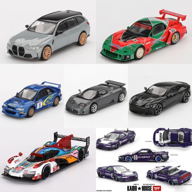 MINI GT 1:64 LBWK LB-Super 787B M3 Impreza WRC 1999 EB110 DBS 007 Edition Черный / Kaido House Nsx Литая под давлением модель автомобиля