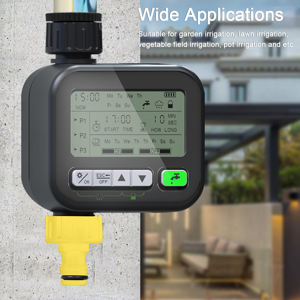 Tuinirrigatietimer Automatisch besproeiingsapparaat Tuinbalkon Regendetectiecontrole Intelligent irrigatiesysteemController