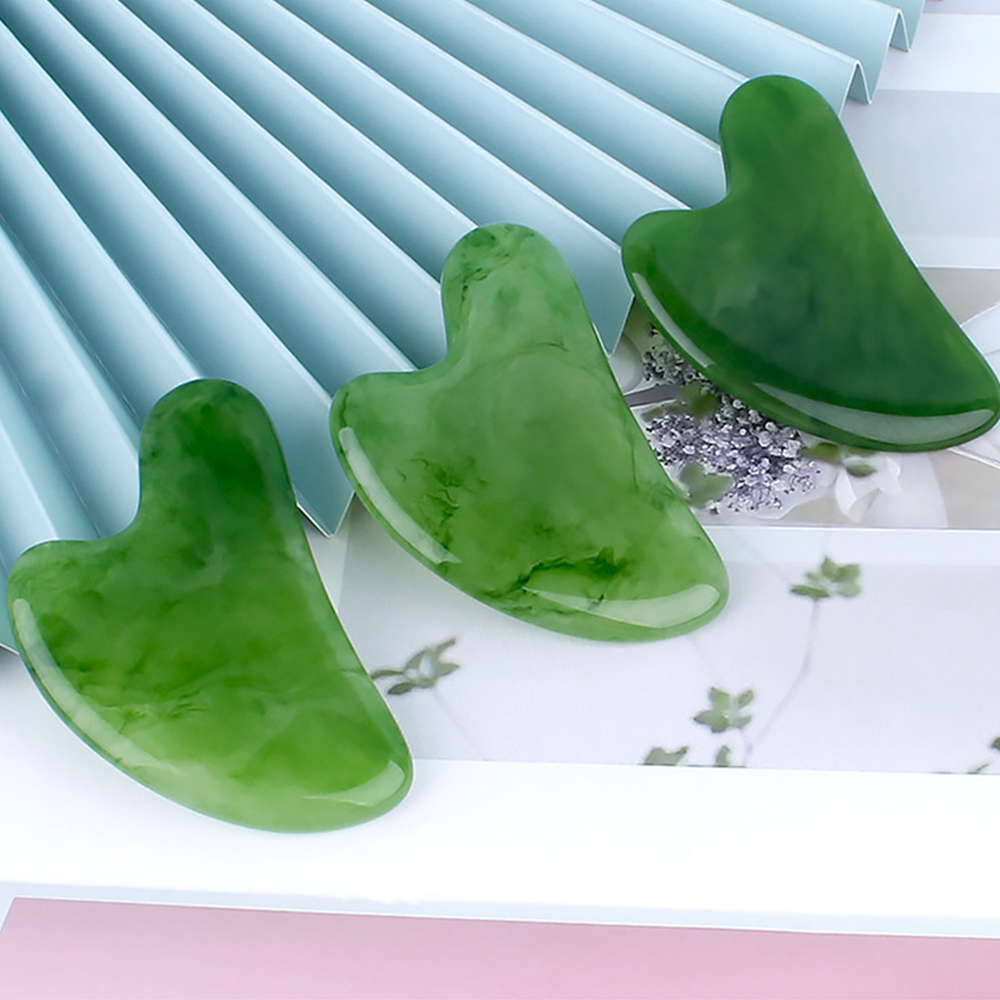 Harz Gua Sha Schaben Massage Schaber Gesichtsmassagegerät Akupunktur Guasha Brettmassagegerät für Gesichtswerkzeug