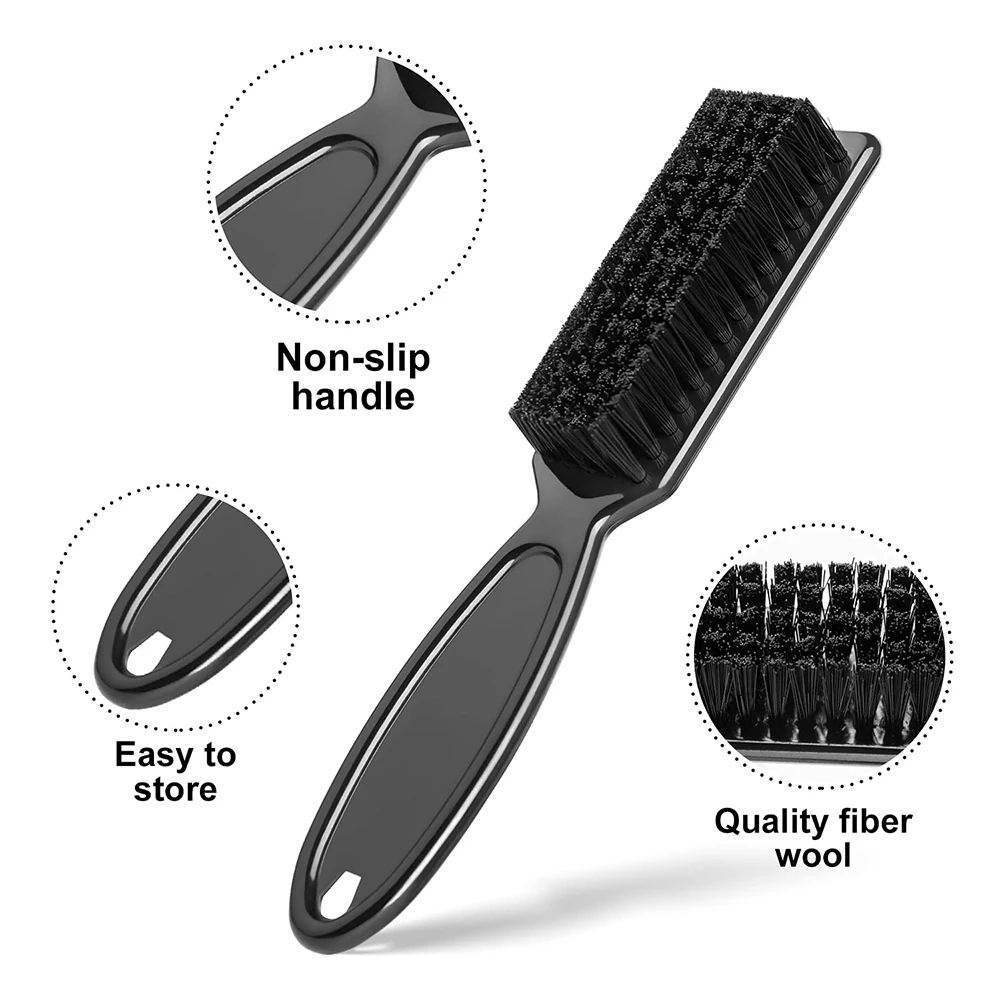 Barber Neck Duster Pinsel Sets Kunststoff Griff Friseur Weiche Haar Reinigung Pinsel Kopf Form Carving Reinigung Pinsel