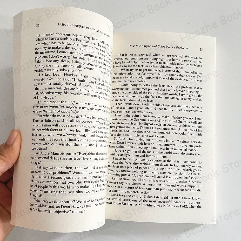 So stoppen Sie Sorgen und beginnen Sie zu leben: Zeitgeprüfte Methoden zur Eroberung von Sorgen durch Dale Carnegie Stressmanagement Englisches Buch