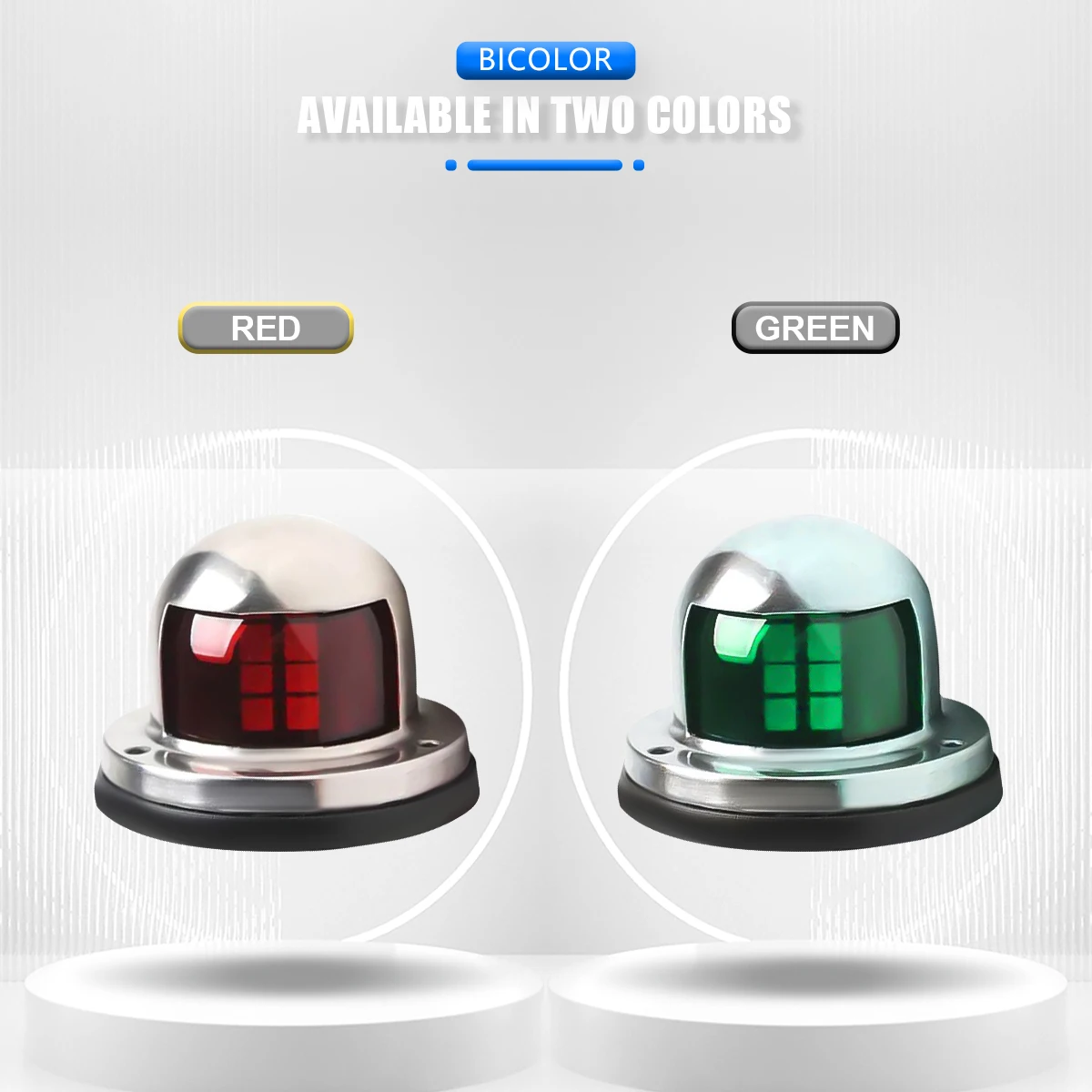 12V Edelstahl Rot Grün Bogen LED Navigation Lichter Boot Marine Anzeige Spot Licht Marine Boot Yacht Segel Licht