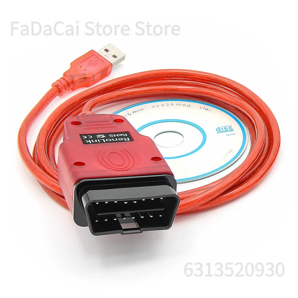 2025 Renolink V2.10 OBD2 ECU programmeur outil ECU clé codage ECM Reno lien pour Renault OBDII outil de Diagnostic de voiture