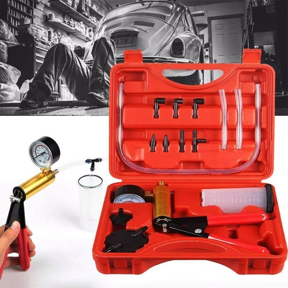 Автомобильные инструментыРучной ручной вакуумный насос Комплект Вакуумный пистолетный насос Тестер Автомобильный тормозной выхлопной насос Вакуумный манометрАвторемонт
