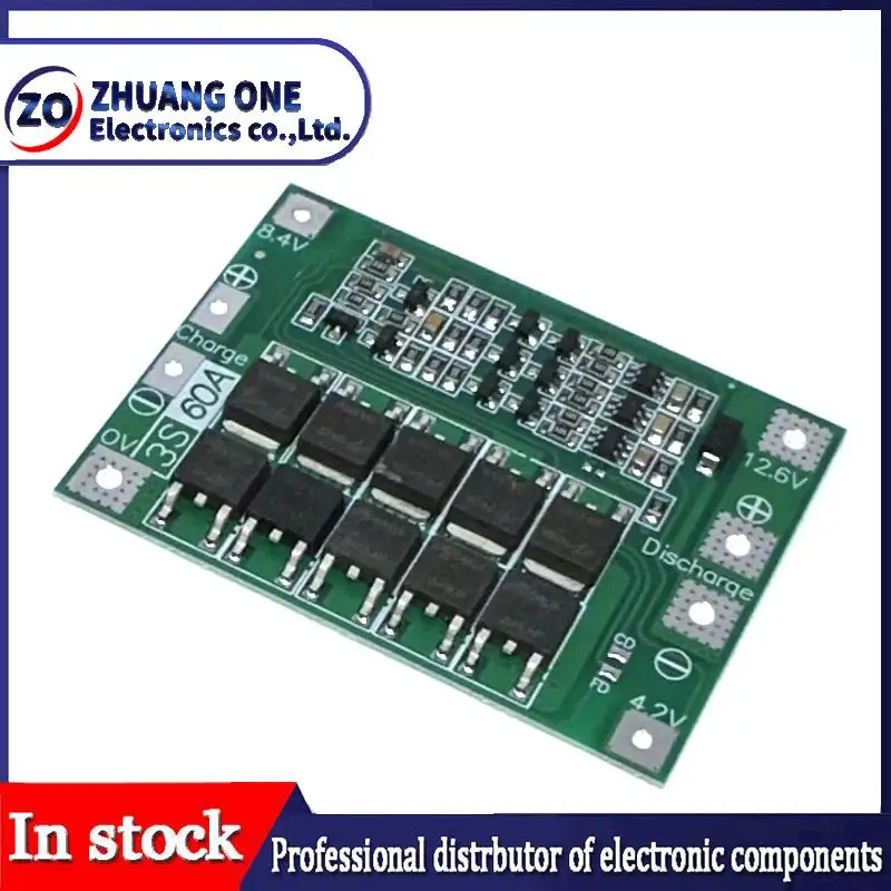 3S/4/4S 40A 60A Li-ion Sạc Pin Lithium Ban Bảo Vệ 18650 BMS Cho Máy Khoan Động Cơ 11.1V 12.6V/14.8V 16.8V Tăng Cường/Cân Bằng