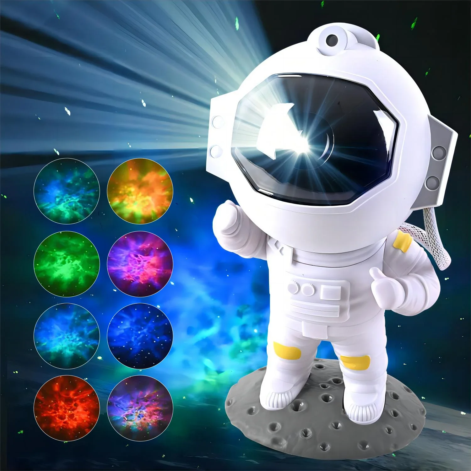 Astronaut Starry Sky Projektor Lampka nocna Galaxy Star Sky Lampa projekcyjna LED z pilotem do sypialni dla dzieci Wystrój domu na imprezę