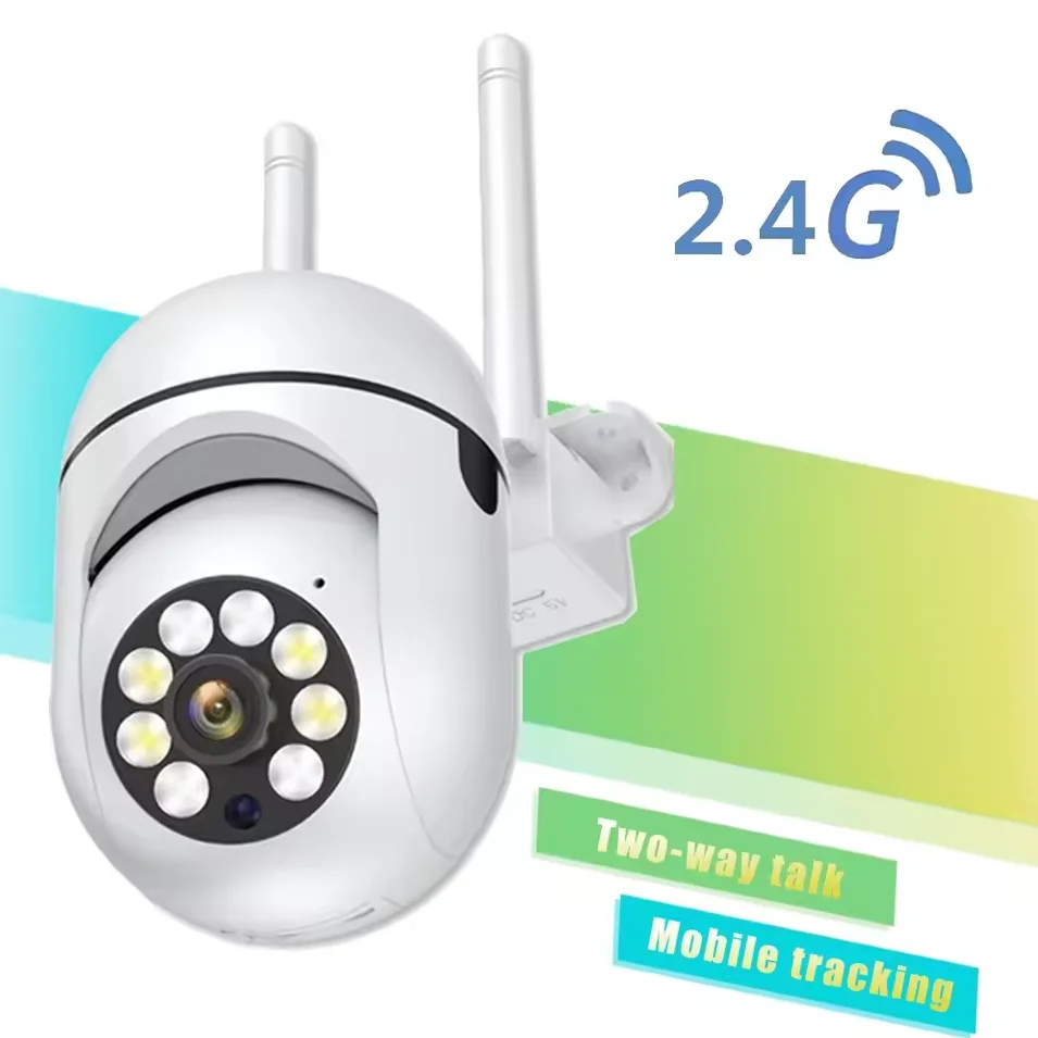 2.4G 8MP カメラ Wifi ビデオ監視 IP 屋外セキュリティ保護モニター 4.0X ズーム ホームワイヤレストラックアラーム 防水