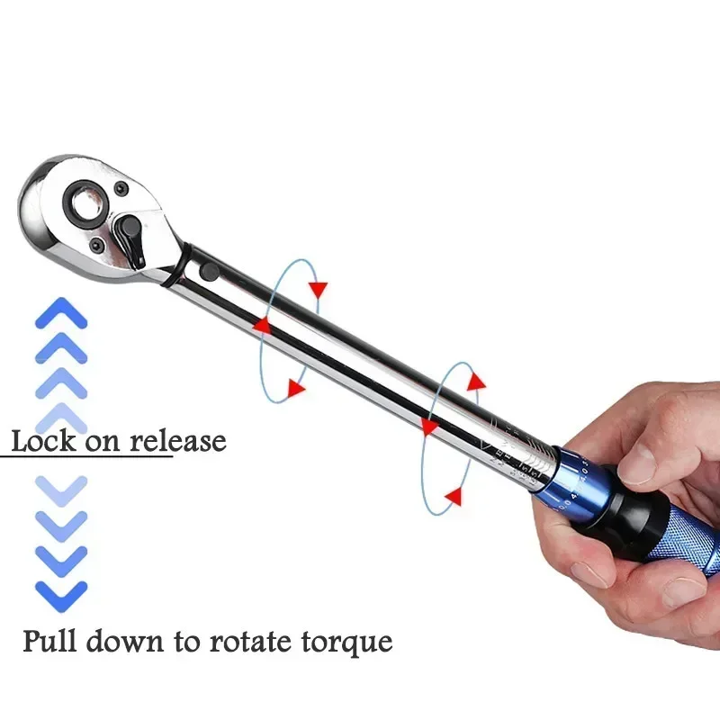 3/8" 5-60N.m Square Drive ±3% High Precision Torque Wrench 1pc 3pcs 7pcs 8pcs Set Bicycle Motorcycle Automotive IDY Hand Tools