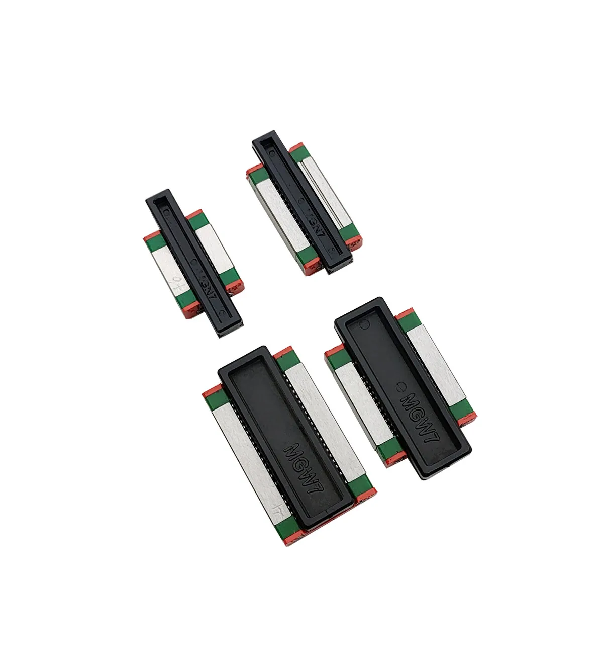 Guía lineal y 1 carro para impresora 3D, pieza de riel lineal en miniatura, MGN7C, MGN9C, MGN12H, MGN15C, MGN7H, MGN12C300/350/400mmMGN9H, 1 unidad