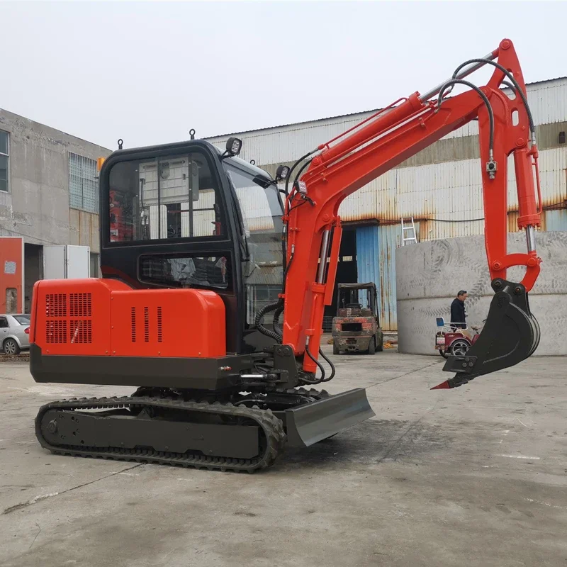 Customization Mini Crawler Hydraulic Excavator Diesel 3.0Ton Excavators Garden Digger Tools Machine Digging Tool Farm Equipment