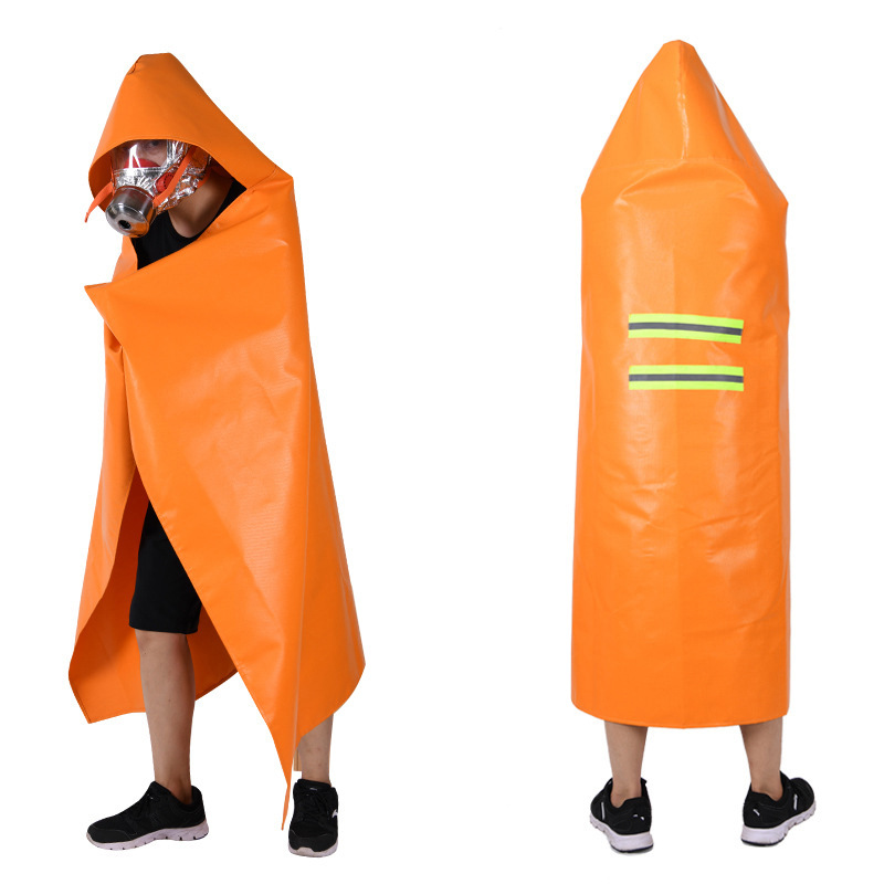 Flame Retardant Cloak Emergency Survival Fire Blanket Double-layer Fireproof Cloak Full Body Protection Heat Insulation Home