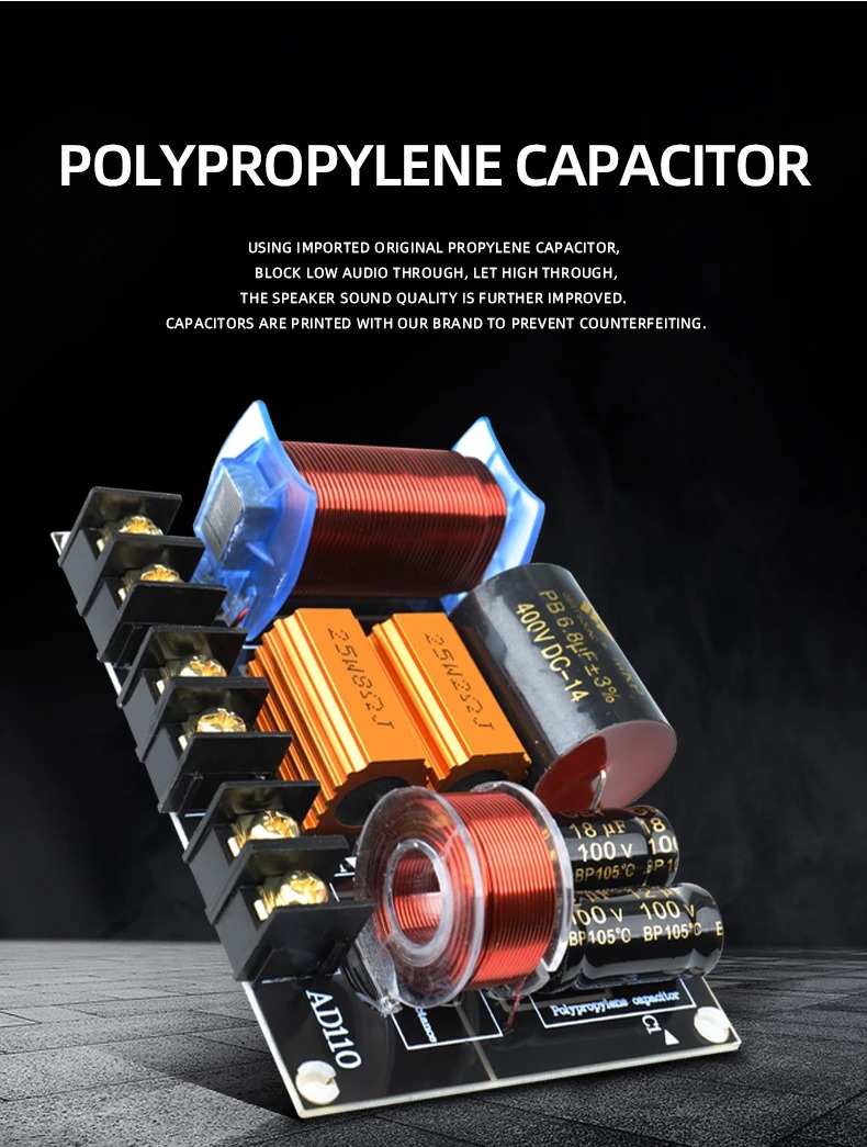 Heim-HiFi-Verstärkerplatine mit 2-Wege-Crossover-Hoch-Niederfrequenz-Lautsprecherteiler für Autobücherregallautsprecher Premium