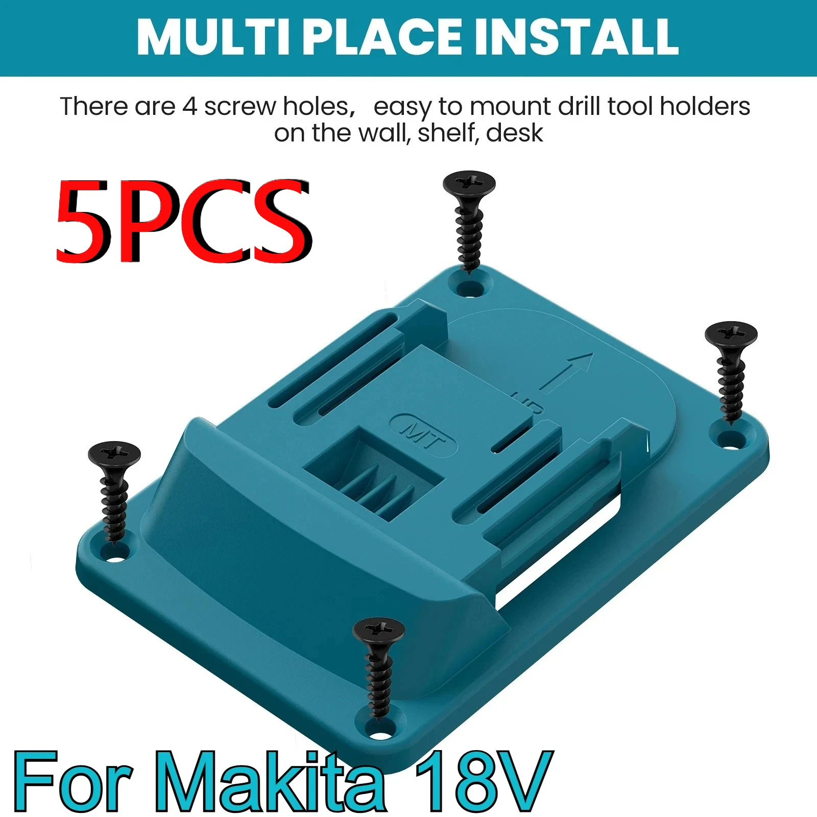 Настенное крепление, держатель для электроинструмента для Makita 18 В, настенное крепление для аккумулятора, кронштейн для крепления новейшего держателя для дрели, подставка для слотов