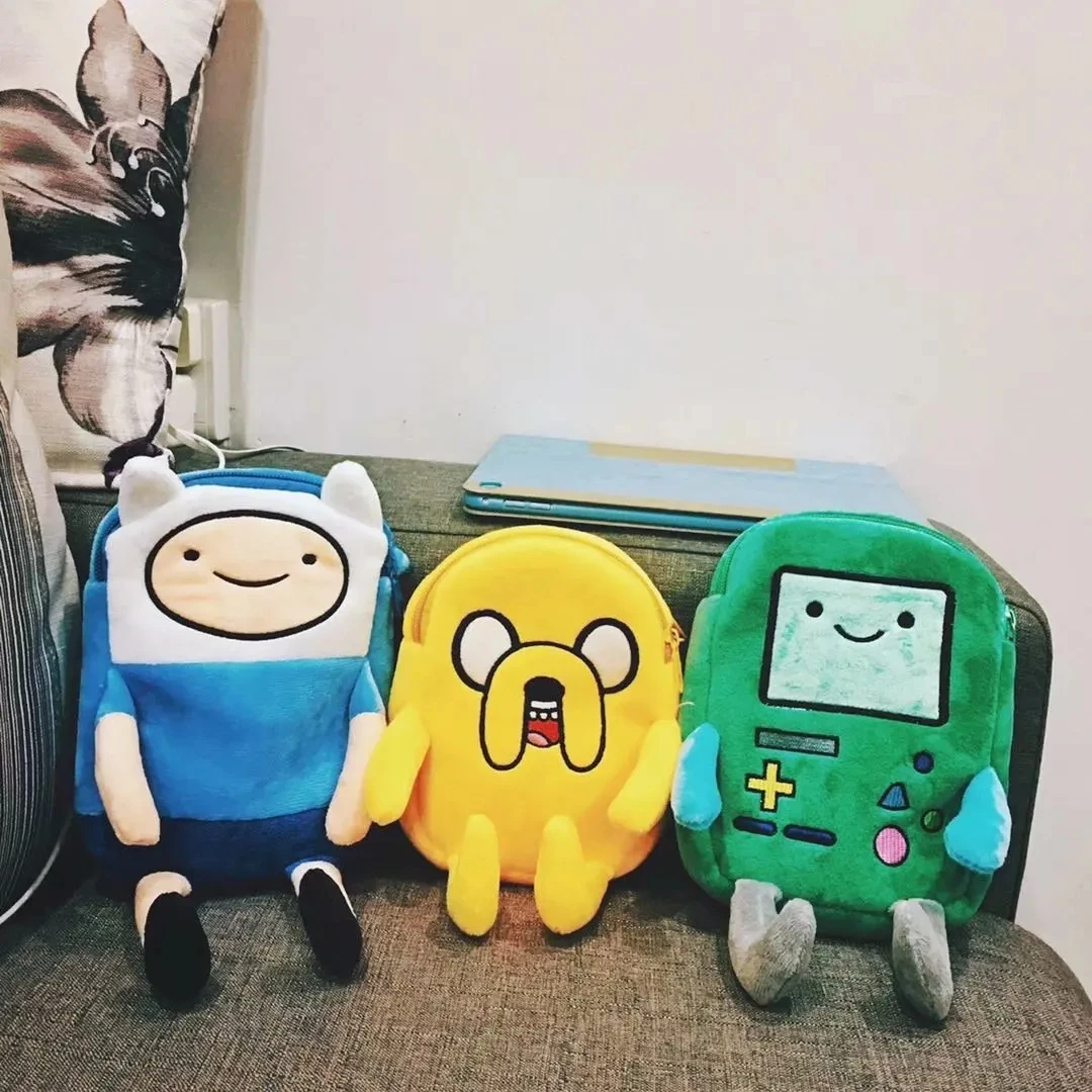 การ์ตูนFinn & JakeรูปCrossbodyกระเป๋าตุ๊กตาเหรียญกระเป๋ากระเป๋าอะนิเมะBMOและกระเป๋าตุ๊กตาของเล่นเด็กหญิงเด็กชายวันเกิด...