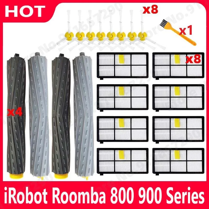 Bên Chính Bàn Chải Bộ Lọc Hepa Cho IRobot Roomba 800 900 Series 860 870 880 890 960 966 980 Chi Tiết Robot máy Hút Bụi Phụ Kiện