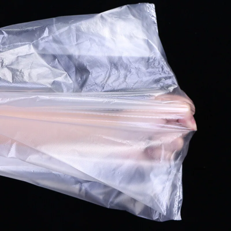 Bolsas de plástico para comida, chaleco desechable transparente para supermercado, embalaje para llevar, práctico, 100 piezas