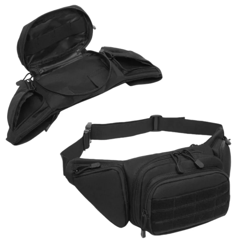 Bolsa de pistola Stealth Waist Pack para exteriores |   Bolsa de almacenamiento con múltiples compartimentos |   Organizador EDC de perfil bajo