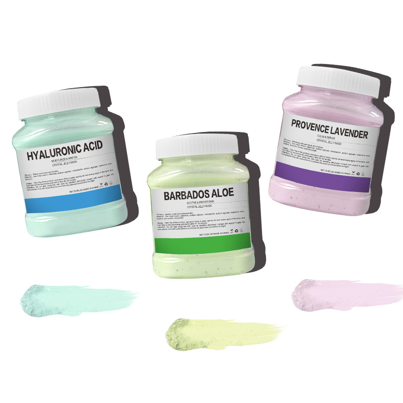 350 グラム水和 24 18K ゴールドソフトマスクパウダーローズペタルクリスタルゼリーマスクパウダースキンケアドロップシッピング