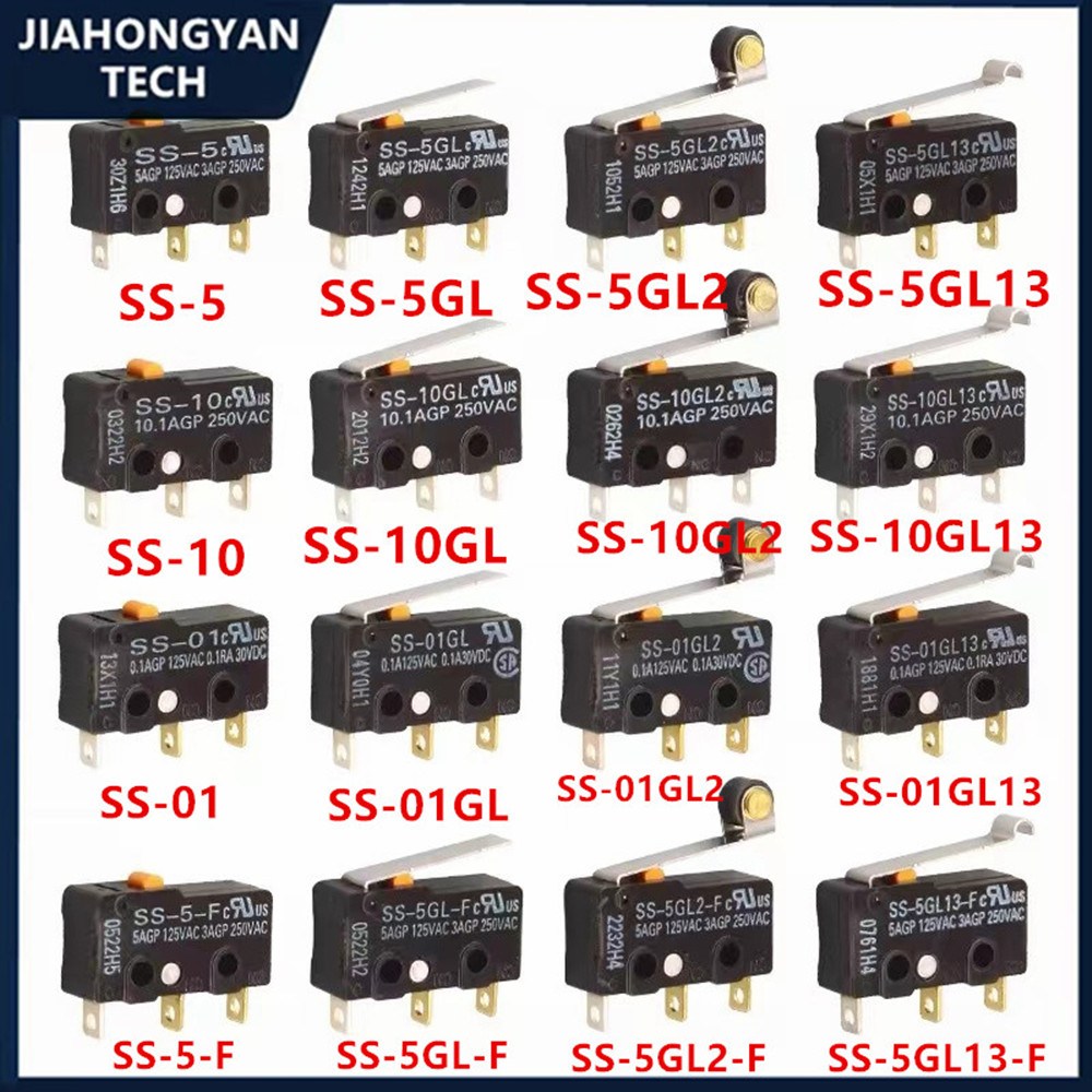 Original SS micro switch SS-5 5GL SS-5GL2 5GL13 5-F 5GL-F 5GL2-F 5GL111 SS-01 10 01GL 10GL 01GL2 10GL2 01GL13 SS-5D