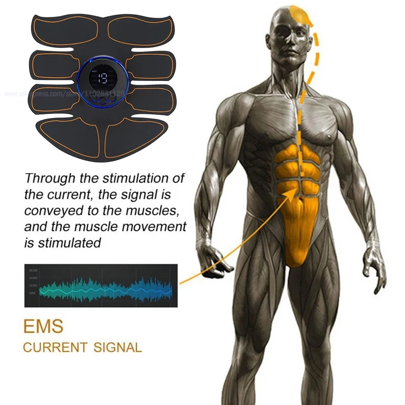 USB 充電式 EMS 筋肉刺激装置電気マッサージ療法鎮痛デジタル経絡全身マッサージフィットネス