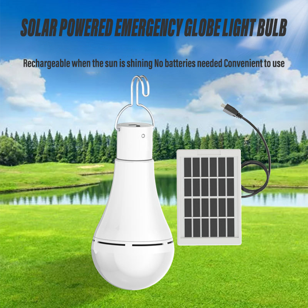 LED Solar Lampe Im Freien Wasserdichte Tragbare Solar Garten Hängen Licht Wandern Angeln Notfall Lichter