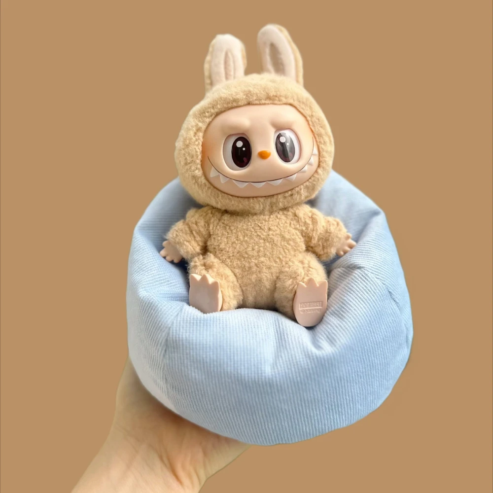 Для V2 V3 Labubu аксессуары дизайнерская одежда подходит 17 см кукла Kawaii мини-диван-кровать подарок на день рождения игрушки