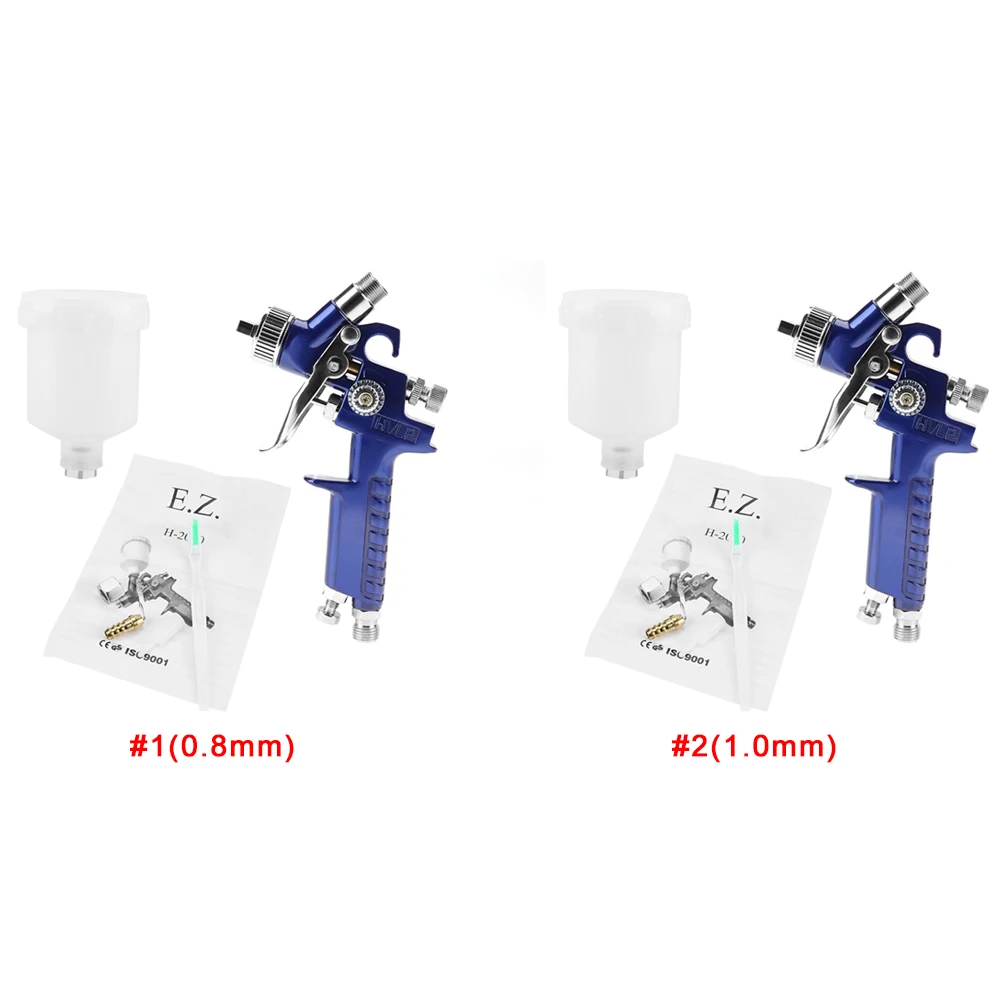 H-2000A Professional 0.8/1.0 มม.125ml มินินิวเมติกสเปรย์ปืนสําหรับภาพวาดรถซ่อมนิวเมติกสเปรย์ปืน MINI สเปรย์ปืน