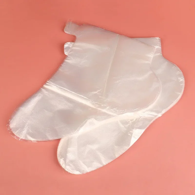 Bolsas desechables transparentes para pies, cubiertas desintoxicantes para SPA, pedicura, previene la infección, elimina el baño agrietado, herramientas para el cuidado de los pies, 100 unids/bolsa
