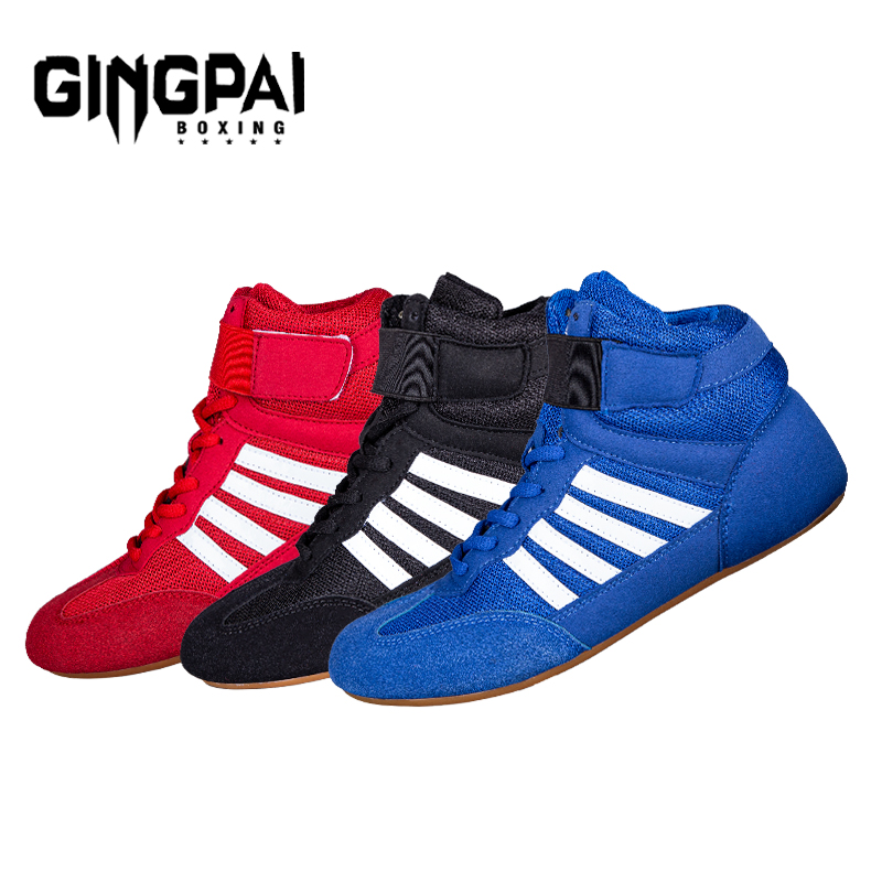 Professionelle Männer Frauen Wrestling Stiefel 5 farben Boxen Schuhe Paare Anti-Rutschig Turnschuhe Herren Atmungsaktive Wrestling Stiefel