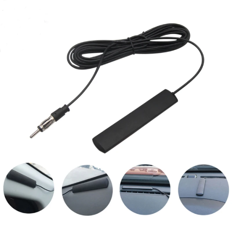Venda Quente Antena fm de rádio automotivo universal, amplificador de sinal de 3m de comprimento para carro marinho, barco, rv, dispositivo de aprimoramento de sinal